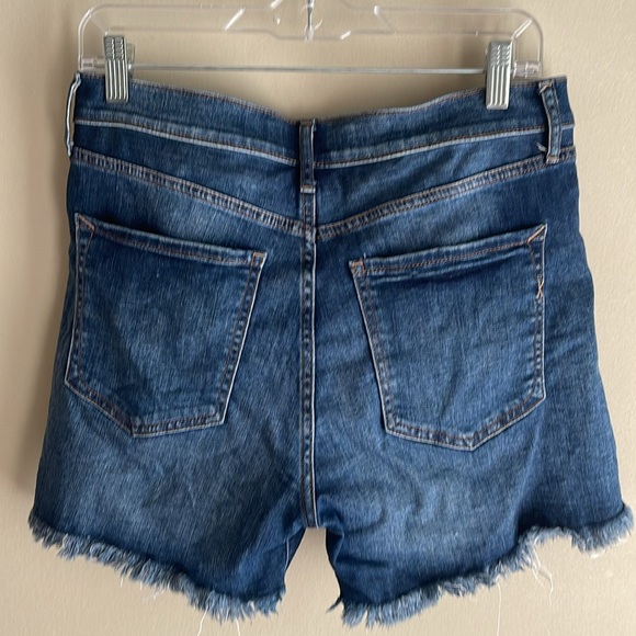 Express Midi Denim Shorts - Picture 2 of 5